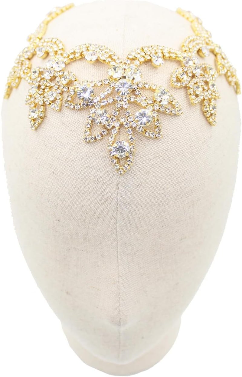 PEARLY JUN Rhinestone Applique Crystal Applique for Hand Sewing Craft Projects DIY Wedding Clothes Shoes Hats Bags (YL013-gold) - Image 5